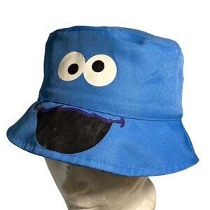 Cookie Monster Bucket Hat Sesame Street Reversible For Toddler